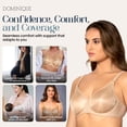 thumbnail image 5 of Dominique Nanette Seamless Nursing Bra #7600 - Comfort Maternity Bra with One-Hand Clips, Wide Straps - Lingerie for women, 5 of 6