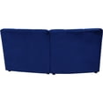 thumbnail image 4 of Meridian Furniture Limitless Navy Velvet Modular Loveseat, 4 of 10