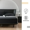 thumbnail image 3 of UlikTree Full Size Sheet Set 4 Piece, Ultra Soft Microfiber Bed Sheets with 2 Pillowcase, Black, 3 of 7