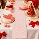 thumbnail image 3 of Decoraciones para San Valentín, adornos para San Valentín, regalos para San Valentín, bandera de mesa con forma de corazón, mesa de comedor, mesa de centro, mueble de TV, bandera de mesa decorativa, m, 3 of 5