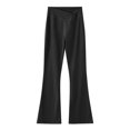 thumbnail image 1 of TZEWGL Girls Spring Summer Solid Full Length Flared Pants For Girl Yoga Leggings Flared Pants Clothes For Kids size 4-5T, 1 of 6