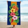 thumbnail image 4 of PHIGZNT Boho Flower Beach Towel, Pink Blue Green Summer Microfiber Bath Towel Gifts for Kids Girl, Sand Free Quick Dry Travel Towels for Women Men Adults Pool Sports Towel 30" X 60", 4 of 7