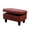 28.5"x19"x17.5" Diamond Pattern Red Faux Leather Ottoman, variant on JESTOP Ottoman with Storage, Fabric Ottoman Foot Rest Stool, Rectangle Upholstered Footstool, Storage Bench, 34"