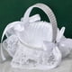 thumbnail image 2 of Cesta de Boda de 2 Piezas de Cesta de Flores Blancas para Niñas para Decoraciones de Fiesta de Ceremonia de Boda de Mano para Novias/Niños con Flores,F, 2 of 5
