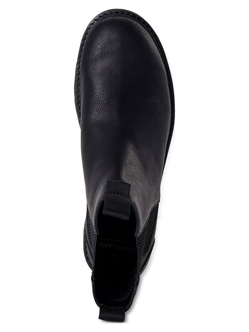 Portland Boot Company Men\'s Size 10 Wide Black Chelsea Boots Lug Sole Pull On Portland Boot Company men main image 4