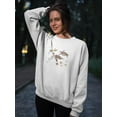 thumbnail image 2 of Sea Turtles And Moluscs Art Sweatshirt Women -Image by Shutterstock, Female x-Large, 2 of 4