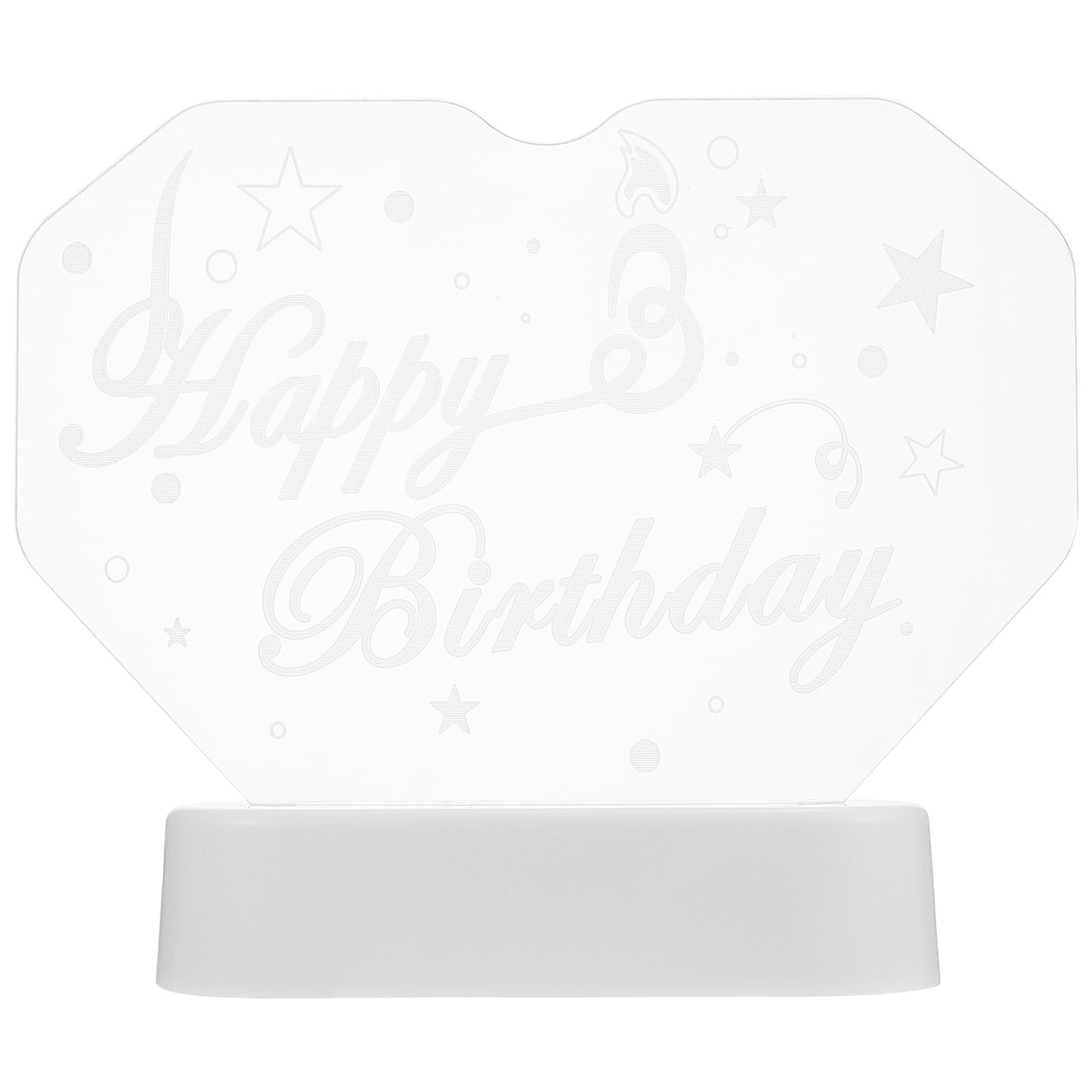 NUOLUX Light Birthday Neon Night Table Sign Glowing Led Happy Lamp