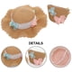 thumbnail image 3 of Sombrero de paja para mujer con circunferencia de 56-58 cm, sombrero de ala grande para playa, sombrero de protección solar con forma de mariposa y conjunto de bolsa de paja, 3 of 5
