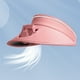 thumbnail image 4 of Sombrero para acampar y hacer senderismo con ventilador de carga USB, protección solar, parasol, para viajes al aire libre, equitación, playa, sombrero para el sol vacío, gorra de abanico, 4 of 8