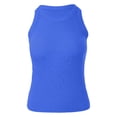 thumbnail image 4 of Camiseta sin mangas sexy con espalda descubierta para mujer: camiseta corta ajustada con fruncidos y cierre de gancho para salir por la noche, 4 of 4