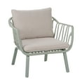 thumbnail image 2 of GDF Studio Luciane Outdoor Patio Club Chairs with Cushions, Green+Beige, Set of 2, 2 of 10