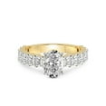 thumbnail image 3 of 1 Carat IGI Certified Oval Shape Lab Grown Diamond Engagement Ring | 14K Yellow Gold | Lillian Eternity Oval Shape Side Lab Diamond Ring | FG-VS1-VS2 Quality Friendly Diamonds, 3 of 5
