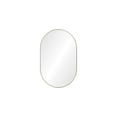 thumbnail image 3 of Large Wall Mirror - Satin Brass Iron Frame, 40" Wide, Modern Vanity Mirror for Bedroom, Living Room, Entryway, 3 of 3