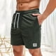 thumbnail image 3 of Pantalones cortos de pana lisos para hombre, para el verano, informales, transpirables, con silueta atlética, poliéster, ocio al aire libre., 3 of 8