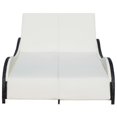 thumbnail image 3 of vidaXL Double Sun Lounger with Cushion Poly Rattan Black, 3 of 4