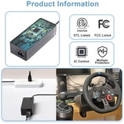 for Logitech G29 Power Supply for Logitech Racing Wheel G920 G923 G25 G27 G940 GT 24V Power Adapter Replacement Logitech Driving Force GT Racing Wheel APD DA-42H24, AD10110LF, 190211-0010