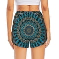 thumbnail image 2 of Lsque Mandala Printed Women's Running Shorts with Liner Pockets,Elastic Quick Dry Workout Athletic Gym Yoga Shorts,Womens High Waist Shorts-XX-Large, 2 of 9