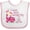 White and Pink, variant on Inktastic I Have Been Promoted to Big Sister Pink Girls Baby Bib