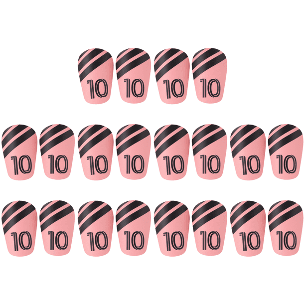 Mini Espinilleras Fútbol tablero Vástago Entrenamiento Ligero (S) Rosa Y