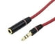 thumbnail image 2 of Bearachild Cable de extensión de auriculares, extensor de Audio para ordenador y teléfono inteligente, rojo, 3,5mm, a hembra, 3,5mm Cables de audio/vídeo, 2 of 6