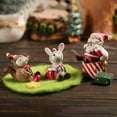 thumbnail image 3 of Figurine Miniature en Résine 1PC Mini Figurines de Noël Statue de Cerf Santa Claus Craft, 3 of 9
