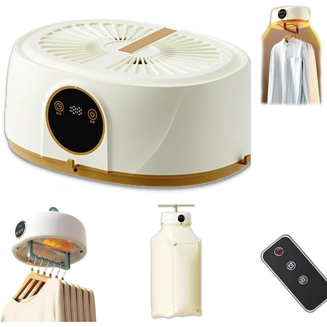 Automatic Ironing Machine, Automatic Ironing Machine for Home, 2-in-1 Garment Steamer & Folding System with Vertical Steam, Outdoor/Indoor Use (Beige)