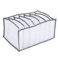 thumbnail image 1 of Clothing Organizer, Odorless Durable Wardrobe Clothes Organizer Premium Fabric  For Socks White 7 Grids, 1 of 8