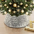 thumbnail image 4 of Sequins Christmas Tree Collar Round Fastener Tape Reusable Indoor Holiday Decoration Xmas Tree Ring Base Cover Party Supplies, 4 of 6