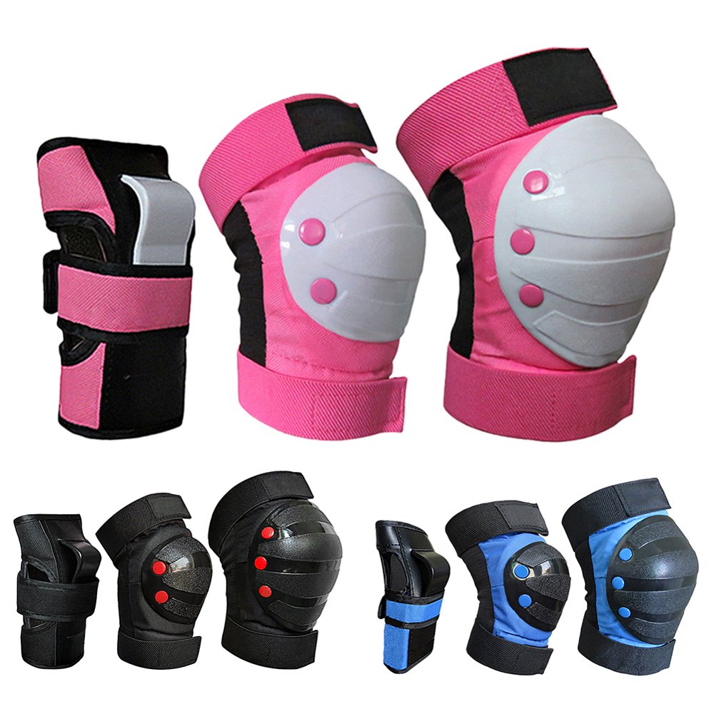 SPRING PARK Adult Kid Roller Skate Knee Pads, Elbow Pads, and Wrist