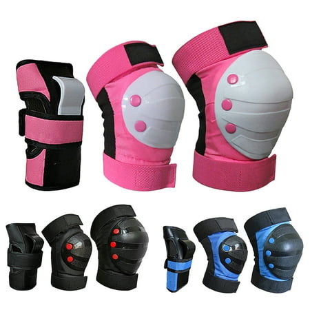 

Taize 6Pcs/Set Adult Kid Roller Skating Knee Wrist Hand Brace Pads Protective Guard