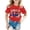 Red, variant on Girls Will Be Girls Printed Short Sleeved Round Neck T-Shirt Top (1Y-13Y)