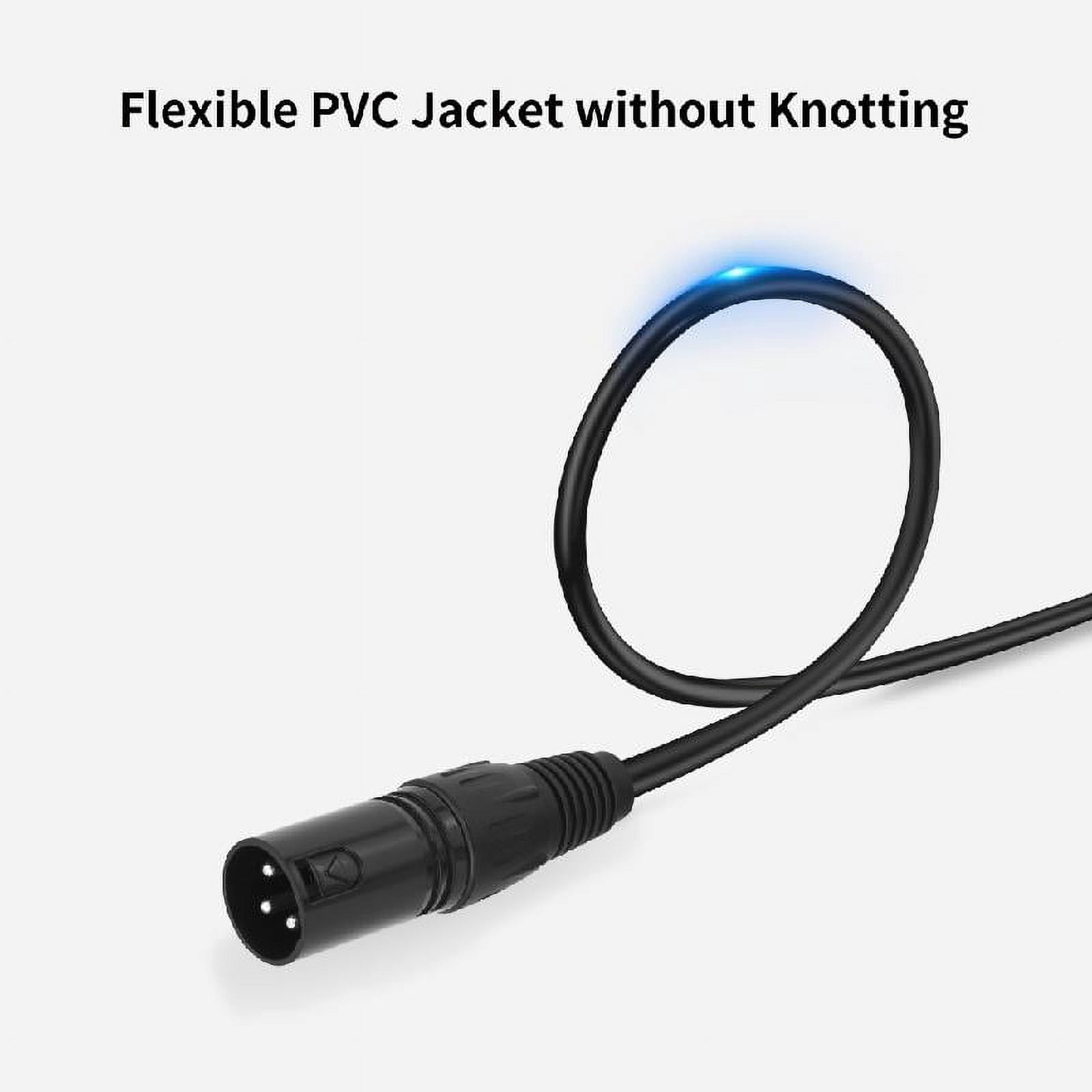 3.5mm TRS to 3Pin Male Cable Double Shielding for Microphones and Auditory Devices