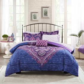 Mainstays King Morocco Comforter Set 7 Piece Walmart Com