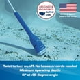 thumbnail image 4 of POOL BLASTER Aqua Broom Cordless Vacuum for Hot Tubs, Spa, Small Pool & Tight Spaces, Ideal for Sand, Silt & Dirt, Battery-Powered Spot Cleaner for Inground, Above-Ground and Inflatable Pools, 4 of 10