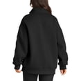 thumbnail image 3 of SHINE UP Sweatshirts for Women Oversized Fleece Hoodie Tops Fall Half Zip Turtleneck Long Sleeve Pullover, 3 of 7
