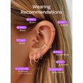 thumbnail image 5 of ChicSilver Hoop Earrings for Women 925 Sterling Silver Rose Gold Plated Earring for Girlfriend Wife, Anniversary Birthday Christmas Valentines Mothers Day Gifts Jewelry for Her, 5 of 9