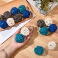 thumbnail image 3 of 16Pcs 4 Colors Wicker Rattan Balls Decorative Orbs Vase Fillers for Craft Party Wedding Decoration Mixed Color 49~50mm 4pcs/color, 3 of 7
