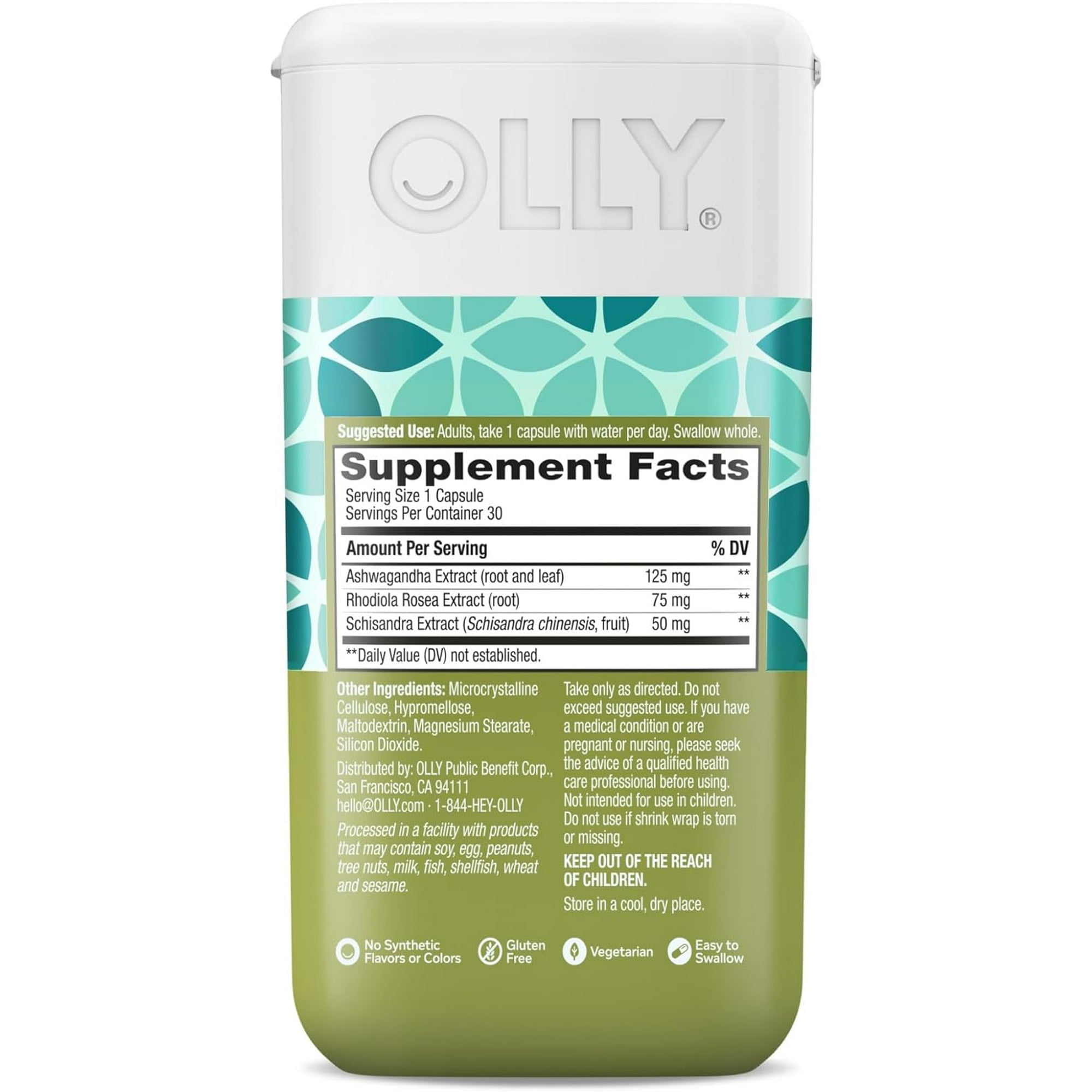 Olly Plant Powered Chill w Ashwagandha 30 CAPSULES