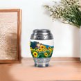 thumbnail image 7 of JAGASY Sunflower Miniature Urn for Human Ashes, White Mini Keepsake Urns for Ashes Adult Male, Sunset Sunflower Decorative Urns for Mom & Dad, Handmade Cremation Urn for Parents, (3 Inch), 7 of 7