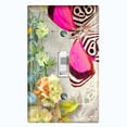 thumbnail image 1 of Metal Light Switch Plate Cover Floral Nature Butterfly Scripture Damask BUT036, 1 of 13