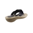 thumbnail image 2 of Cliffs by White Mountain Cynthia Women's Thong Sandals Color: Navy Smooth Size: 7, 2 of 2