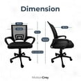 thumbnail image 6 of MotionGrey Mesh Series - Executive Ergonomic Computer Desk Home Office Chair with Mesh Back - Black, 6 of 6