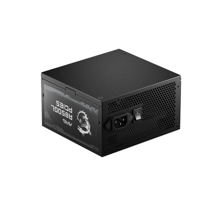 MSI - MAG A850GL PCIE 5.0, 80 GOLD Fully Modular Gaming PSU, 12VHPWR Cable, ATX 3.0 Compatible, 850W Power Supply MSI - MAG A850GL PCIE 5.0, 80 GOLD Fully Modular Gaming PSU, 12VHPWR Cable, ATX 3.0 Compatible, 850W Power Supply