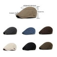 thumbnail image 4 of Qarigey Boinas portátiles transpirables ajustables para hombres y mujeres, repuesto para adultos, sombrero con visera informal decorativo Vintage, Sombreros Café Qarigey AP018190-04, 4 of 6
