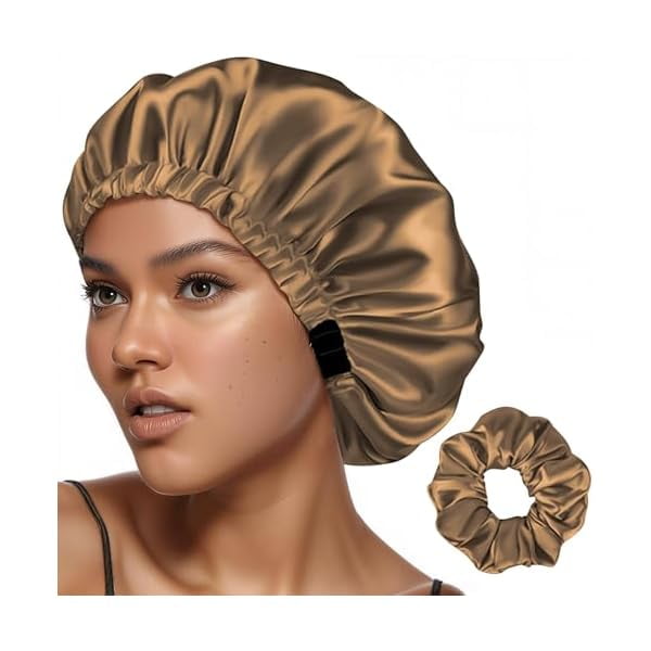 wonima11 Adjustable Silk Bonnet for Sleeping Women Hair Satin Accessories Curly Gorro de Seda para Dormir Anti Frizz Sleep Bonnets