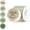 Green Gradient, variant on 2 Inch Round Thermal Labels, Flower Thermal Sticker Labels for Small Business, Logo Design, Baking, 500 Sheets/1 Roll
