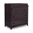 thumbnail image 3 of Pemberly Row 3-Drawer Wood Dresser with Changing Top in Dark Chocolate, 3 of 15