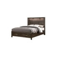 thumbnail image 3 of 4 PC King Modern Bedroom Set made with Wood in Walnut color, 3 of 15