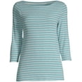 thumbnail image 2 of Women's 3/4 Sleeve Boatneck T-Shirt, 2 of 6