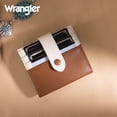 thumbnail image 7 of Wrangler Small Women's Wallet Slim Bifold Wallet RFID Credit Card Holder Minimalist Zipper Coin Pocket, Brown, 7 of 7